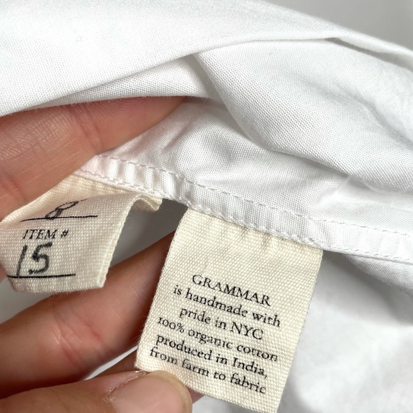 Grammar NYC | The Verb Shirt White 8 - Picture 7 of 10